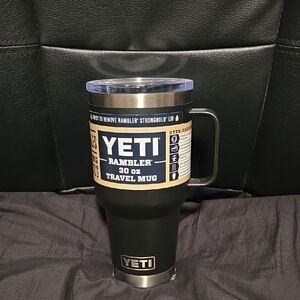 Few Scratches On Pic YETI Rambler 30 oz Travel Mug